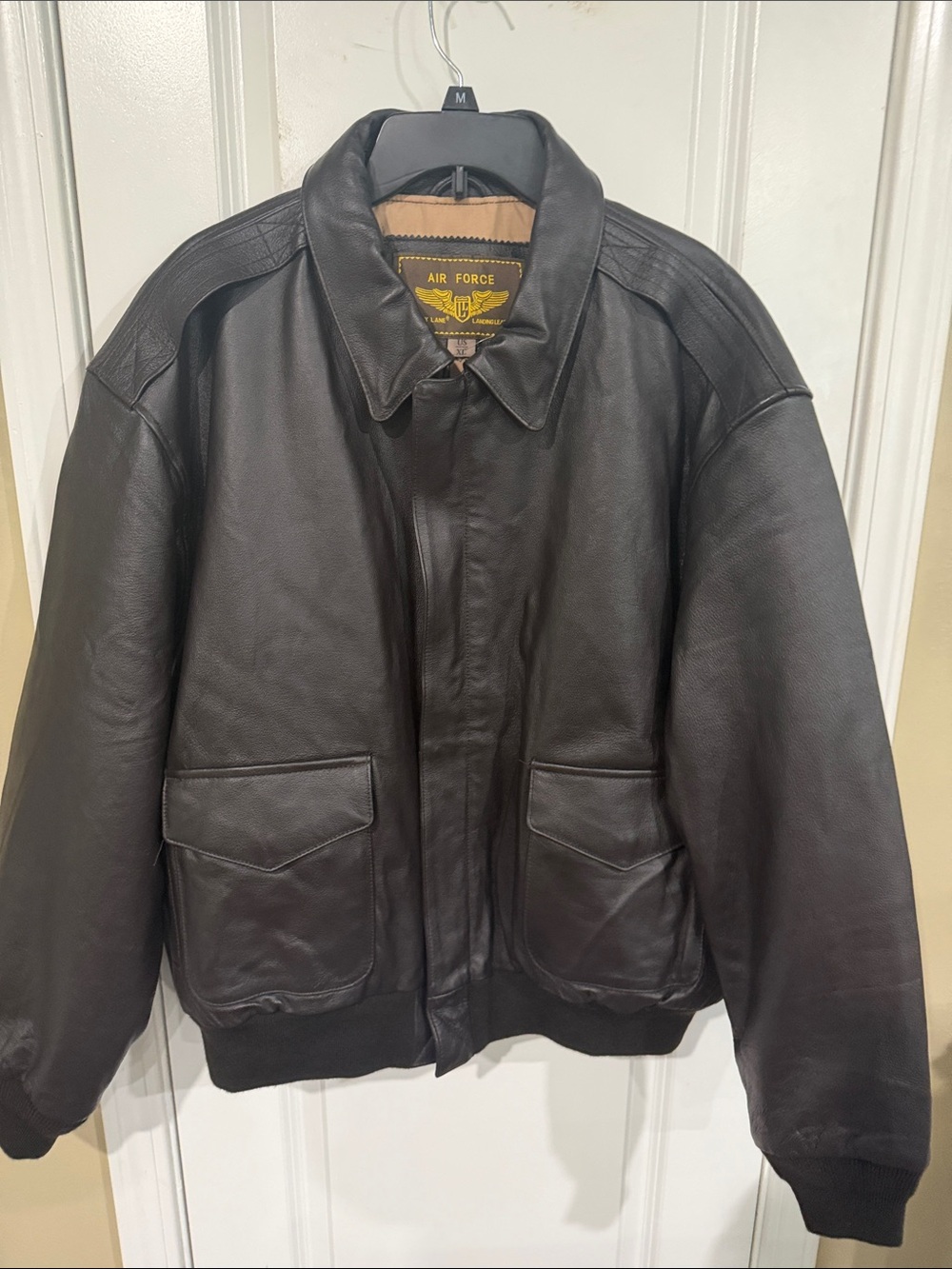 Brown Leather Bomber Jacket - Classic Men's Flight Coat